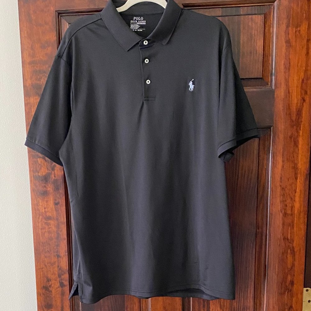Ralph Lauren Performance Polo Shirt Black